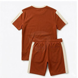 Sporty Men T-Shirt And Shorts <b>Set</b> Designed For Gym Workouts Running Exercise And Comfortable Casual Daily Wear - Product Image 2