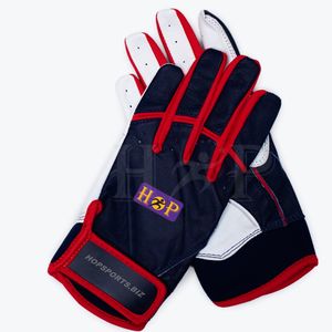 Guantes de Bateo de Béisbol Personalizados, Guantes de Bateo de Cuero de Primera Calidad de EE. UU. con Cierre de Velcro - Product Image 4