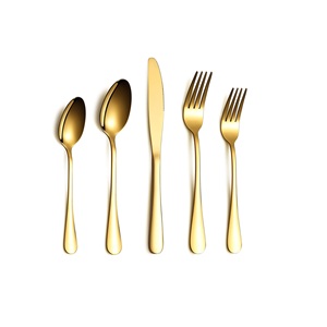 Hot Selling Black Stainless Steel Cutlery Set Modern Mirror Polished Flatware Set Silverware for Home Kitchen Restaurant Hotel - Product Image 2