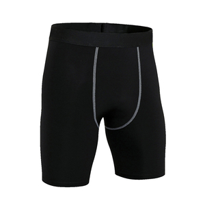 Custom High Waist Waist <b>Trainer</b> Tummy Control Butt Lifting Breathable <b>Men's</b> Compression Shorts - Product Image 2