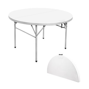 <span class=keywords><strong>Camping</strong></span> en plein air, randonnée, pique-nique, salle à manger, <span class=keywords><strong>table</strong></span> ronde réglable et portable en plastique pour restaurant - Product Image 1