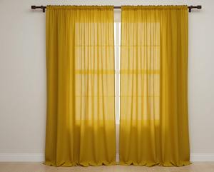 Cortinas Modernas Estilo Boho con Bolsillos para Varillas, Alto Nivel de Sombreado (70%-90%), Algodón Ecológico Antipolvo para Sala de Estar, Hospital, Hotel - Product Image 1