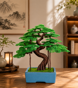 Metal Bonsai Tree Art Rectangular Aluminium Handmade Maple Planter Premium Corporate Chinese New Year <b>Thanksgiving</b> Christmas - Product Image 6