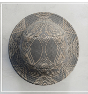 Private Label Designer Silk Screen Printed Denim Bucket <b>Hat</b> Geometric Unique Logo Outdoor Beach Unisex Casual Spring <b>Summer</b> - Product Image 4