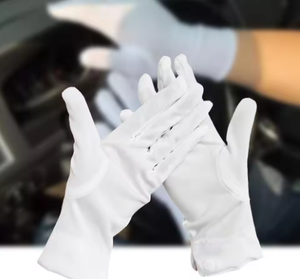 ถุงมือผ้าฝ้ายสีขาวสำหรับผู้ใหญ่ ถุงมือสีขาวสำหรับงานทางการ ถุงมือผู้ชายสำหรับงานทักซิโด้ งานพิธีการ งานซานตาคลอส งานตรวจสอบ งานแต่งกาย ถุงมือทำงานราคาประหยัด - Product Image 5