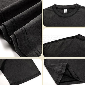 Camiseta de Hombre con Lavado Ácido, Estilo Moderno, Tela de Algodón Suave, Ropa Casual Urbana, Cómoda para Uso Diario - Product Image 5