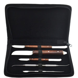 Kit d'outils de modelage de cire Dogmatic Laboratory, 5 pièces, en acier inoxydable, réutilisables, couteaux manuels, instruments dentaires, instruments chirurgicaux - Product Image 1