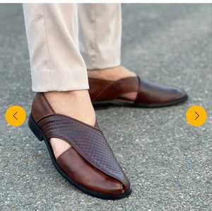High Quality Men Handmade Brown Color Leather <b>Sandals</b> Stylish And Elegant 2026 - Product Image 2