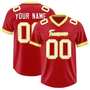 Jersey de Fútbol Americano Personalizado para Hombre, Mujer y Jóvenes, Diseño Cosido Personalizado, Manga Corta, Opción de Talla Grande, Nombre del Equipo, Número - Product Image 4