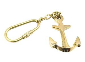 Llavero de Ancla de Barco de Latón 2026 Más Vendido con Acabado Dorado Estilo Antiguo, Llavero de Latón en Venta por Exportadores - Product Image 4