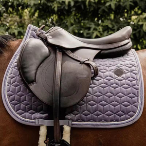 Tapis de selle d'équitation style dressage occidental en gel, coton, mousse, tissu, doublure en polycoton, coussin en feutre de laine personnalisable - Product Image 6