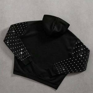 Sudadera con Capucha de Algodón Unisex, Personalizada OEM, de Alta Calidad, Casual, de Lujo, con Pedrería en Toda la Superficie, Impresión Digital, Ecológica, para Invierno - Product Image 4
