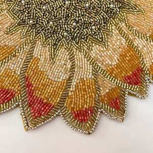 Beaded <b>Placemat</b> Dining <b>Table</b> Mats Handmade Embroidered Decorative <b>Runner</b> Modern Friendly Wedding Party - Product Image 4