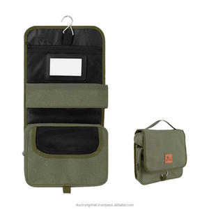 Large Textile Toiletry Bag With Zipper Closure And Soft Handle Multi Function Cosmetic Bags Cases for <b>Men</b>, Women - Product Image 6