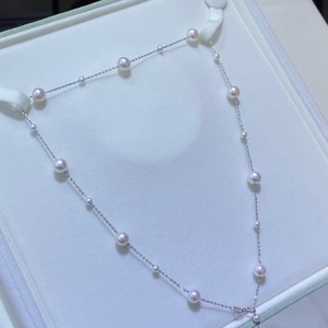 สร้อยคอเงินแท้ S925 ดีไซน์มินิมอล 4-6 ดาว สไตล์อินเทรนด์สำหรับผู้หญิง ประดับมุก สร้อยคอคล้องไหปลาร้า หรูหราเบาๆ ระดับพรีเมียม - Product Image 2