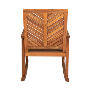 Silla Mecedora Moderna de Madera de Teca Sólida para Exteriores, Silla Mecedora de Lujo para Jardín, Patio, Resort, Hotel y Villa - Product Image 4
