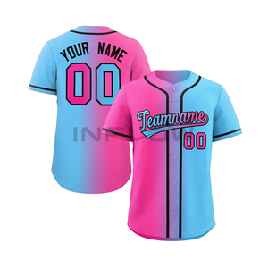 Wholesale 100% polyester Custom Heat-Transfer Printed Breathable Youth Baseball jersey Softball Jersey Uniform Shirts Unisex - Product Image 3