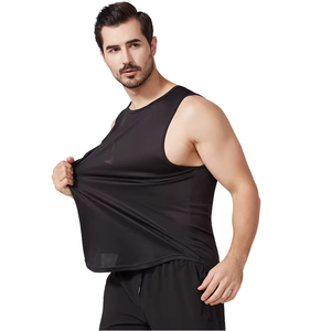 Wholesale <b>Men's</b> Tank Tops Polyester Cotton Quick Dry Casual Gym <b>Vest</b> <b>For</b> <b>Men</b> Plus Size Breathable Crew Neck Singlet Tank Tops - Product Image 4
