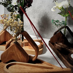 Porte-encens en bois Belladec, brûleur et récupérateur de cendres, écologique, fait main, toutes saisons, cadeau pour la maison, diffuseur d'aromathérapie, style indien - Product Image 4
