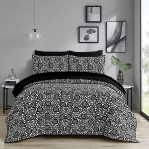 Juego de Cubrecamas Noko de 3 Piezas, Diseño Sólido con Pespunte en Diamante, Mezcla de Algodón T-150, Ropa de Cama para Toda Temporada, Uso Doméstico, Estilo Duradero - Product Image 1