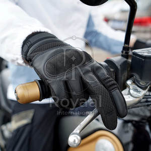 ถุงมือมอเตอร์ไซค์หนังคุณภาพสูง สำหรับขับขี่ แข่งรถ ปลอดภัย รองรับหน้าจอสัมผัส มีจำหน่าย - Product Image 6