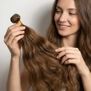 100% Remy Bulk Hair Straight Natural Hair Natural Brown Color Remy Bulk Hair - Product Image 6