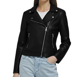 Veste en cuir véritable tricotée avec fermeture éclair, nouvelle collection pour femmes et hommes, mode personnalisée, coupe ajustée, luxe haut de gamme, qualité supérieure, écologique, imperméable - Product Image 3