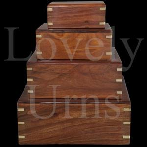 Urnas funerarias de madera perfectas para cremación, al por mayor, en 4 tamaños, medianas para adultos, contenedor para cenizas conmemorativas. - Product Image 2