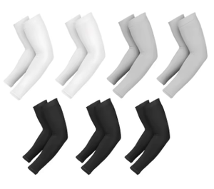 Manches longues noires pour hommes en soie glacée unie UPF50+ rafraîchissantes pour le sport toutes saisons HAWK SPORTS INDUSTRIES - Product Image 2