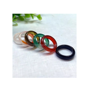 2025 nouveauté à la mode Transparent résine bague de fiançailles bande colorée à la mode accessoires Style classique bijoux - Product Image 4