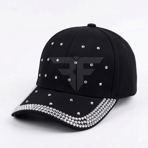Nouvelles casquettes de baseball tendance avec strass, chapeau en coton scintillant, casquette de sport décontractée, ajustable et respirante, chapeaux de soleil pour femmes et hommes - Product Image 1