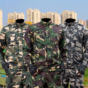 Tenue de camouflage d'extérieur pour l'entraînement, uniforme de combat à manches longues, vêtements de randonnée, nouveau t-shirt et pantalon de chasse de qualité supérieure - Product Image 6