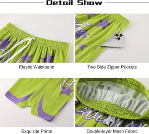 Shorts de sport en tissu de laine de haute qualité, respirants, à séchage rapide, écologiques, taille élastique, pour le basketball, couleur unie - Product Image 4