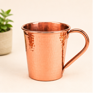 Taza Moscow Mule de Cobre Puro al por Mayor, 16oz, Hecha a Mano, Martillada, con Asa, Apta para Alimentos, para Bar y Restaurante - Product Image 1