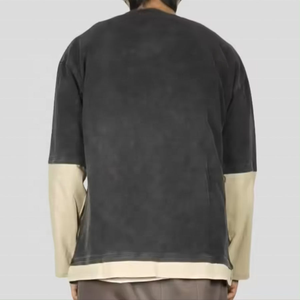 Camiseta Original de Doble Capa con Marca Personalizada para Hombre y Mujer, Ropa Casual en Capas y Colecciones de Ropa para Venta al por Menor - Product Image 3