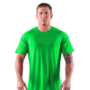 T-shirt décontracté pour homme, col rond, manches courtes, orange uni, coupe classique, respirant, écologique, anti-boulochage, 100 % coton jersey - Product Image 5