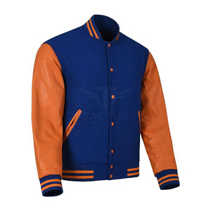 OEM Wholesale Customized Winter Letterman Jacket <b>Buttoned</b> Fashion With High Quality Full Sleeve Letterman Jacket - Product Image 2