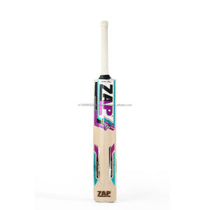 Bate de Críquet ZAP Classic Pro Talla 3, Madera de Sauce Inglesa, para Mano Izquierda/Derecha, Grosor de 13-16 mm, 2.6 lb, para Juego con Pelota Dura al Aire Libre, para Niños de 8-12 Años - Product Image 1