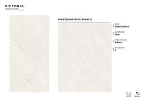 Azulejos de porcelana con superficie elegante efecto pegamento, tamaño 600x1200, formato grande para pisos y paredes, ideales para diseños de interiores premium. - Product Image 3