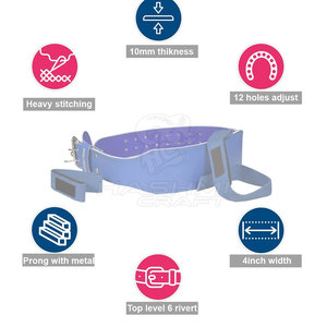 Ceinture de musculation réglable en cuir avec boucle pour l'entraînement en force, la gym, le fitness et les exercices de renforcement, conçue pour la stabilité - Product Image 5