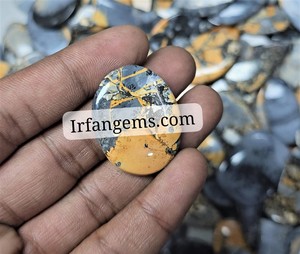 Jaspe Maligano Natural en Formas Mixtas, Cabujón de Piedra Preciosa Suelta para Joyería, Piedra Pulida con Patrón Único, Ideal para Anillos - Product Image 6