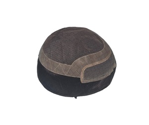 Los Angeles Human Hair Toupee <b>Wig</b> for <b>Men</b> with Indian Remy and Non-Remy Hair Patches - Product Image 1