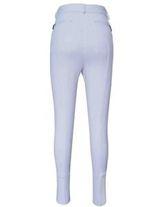 Women's Elastic Waist High Knitted Spandex/Polyester 220g Riding Leggings Full Length Breathable Color Blocked <b>Knee</b> Grip Wear - Product Image 3