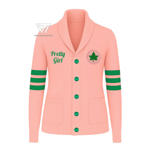 กรีกอัลฟ่า |   คาปา |   เสื้อคลุมคาร์ดิแกนแบบมีปกสำหรับชมรมอัลฟ่า พร้อมส่ง - Product Image 1