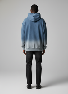 Custom Sun Faded Hoodie Men Heavyweight Oversized 100% Cotton Vintage Acid Wash Distressed Sun Dried Fleece Pullover Streetwear - Product Image 4