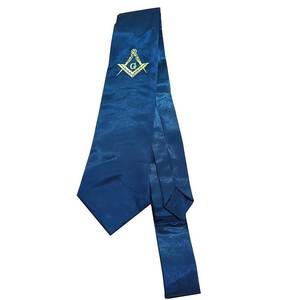 Corbata de la Francmasonería con Diseño de Escuadra y Compás, Negra y Dorada, Hecha a Medida, con Empaque Premium - Product Image 2