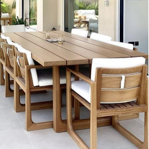 Conjunto de Muebles de Jardín, Mesa de Comedor de Madera de Acacia para 4/6/8 Personas, Sillas para Patio Exterior, Acabado Personalizado, Vietnam - Product Image 4