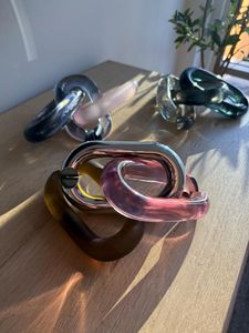 Chaîne décorative de luxe en résine écologique, forme irrégulière, connecteur DIY pour sacs à main, ceintures et bijoux - Product Image 2