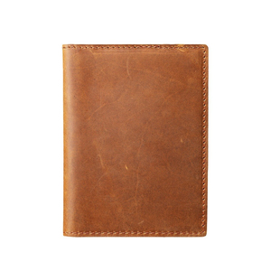 Porta Pasaportes de Cuero Genuino, Cartera Delgada Minimalista, Estuche de Viaje de 7 Pulgadas para Pasaporte sin Cierre - Product Image 1