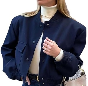Chaqueta Bomber Acolchada de Alta Calidad para Mujer, Chaqueta de Invierno Cálida y Transpirable Personalizada, Larga, de Color Sólido - Product Image 4